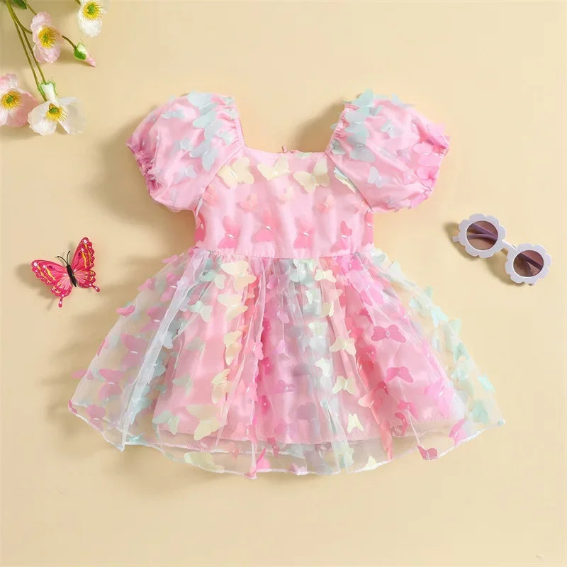 Cotton Candy Butterfly Dress