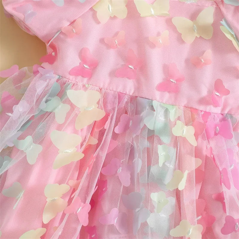 Cotton Candy Butterfly Dress