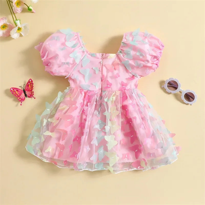 Cotton Candy Butterfly Dress