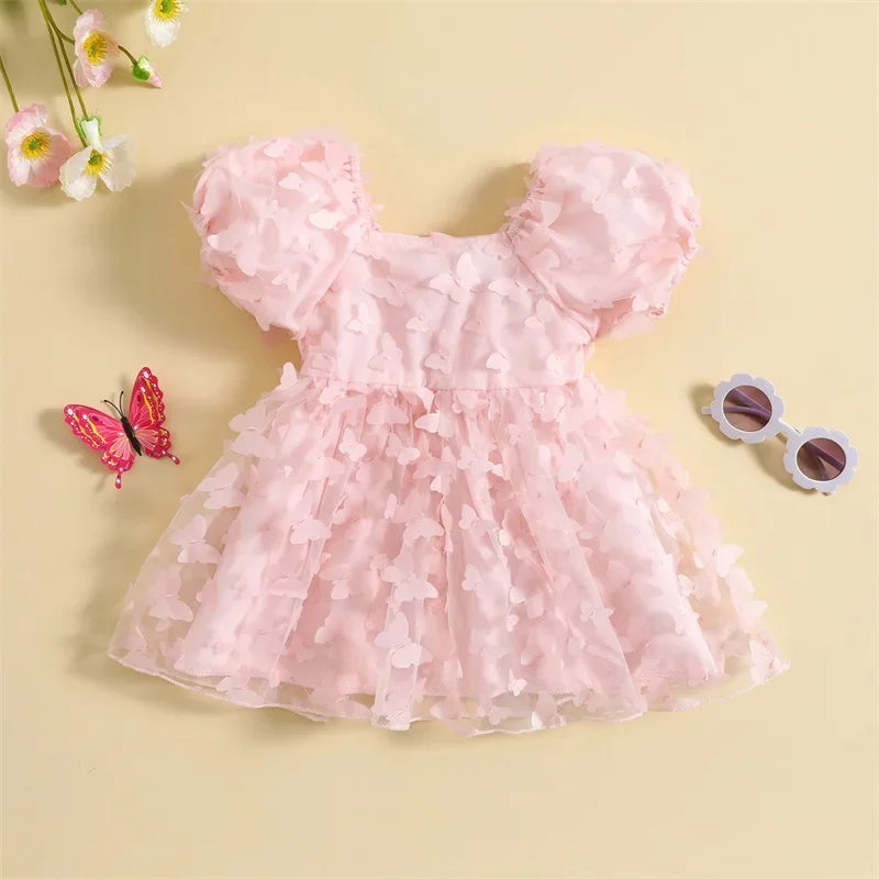 Cotton Candy Butterfly Dress